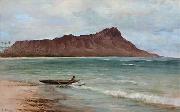 unknow artist View of Diamond Head, oil on canvas painting by Joseph Dwight Strong France oil painting artist